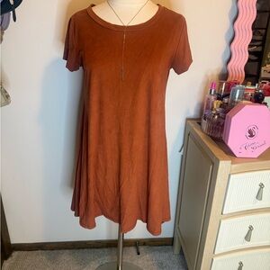 Living Doll Rust Mini Dress